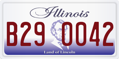 IL license plate B290042