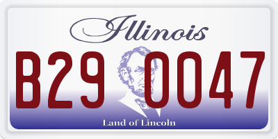 IL license plate B290047