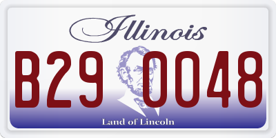 IL license plate B290048