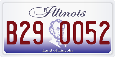 IL license plate B290052