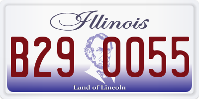 IL license plate B290055