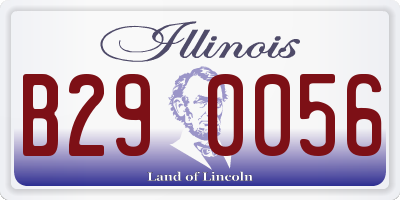IL license plate B290056