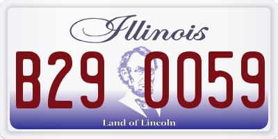 IL license plate B290059