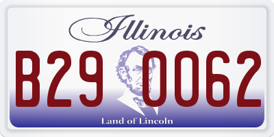 IL license plate B290062