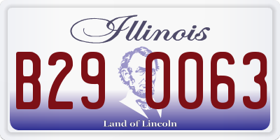 IL license plate B290063