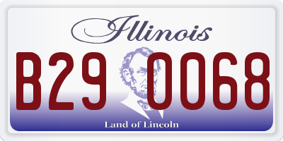 IL license plate B290068