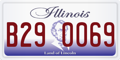 IL license plate B290069