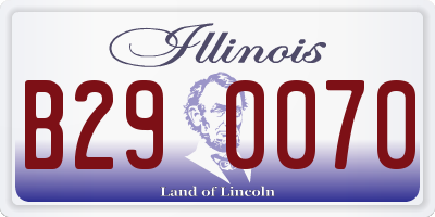 IL license plate B290070