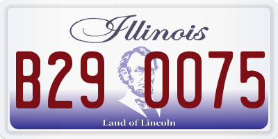 IL license plate B290075
