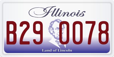 IL license plate B290078