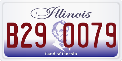 IL license plate B290079