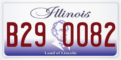 IL license plate B290082