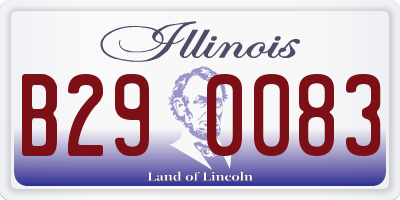 IL license plate B290083