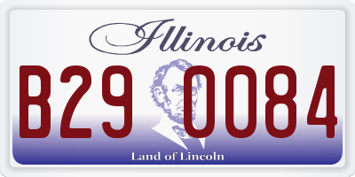 IL license plate B290084