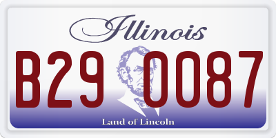 IL license plate B290087