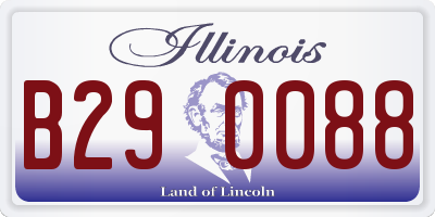 IL license plate B290088