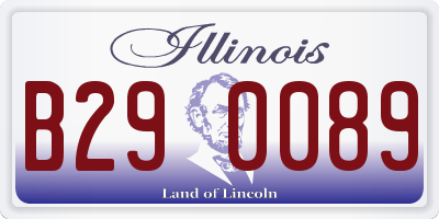 IL license plate B290089