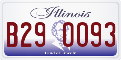 IL license plate B290093