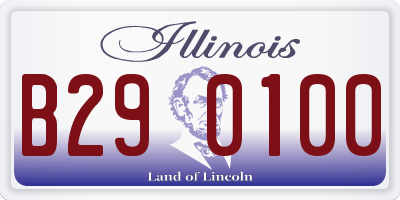 IL license plate B290100