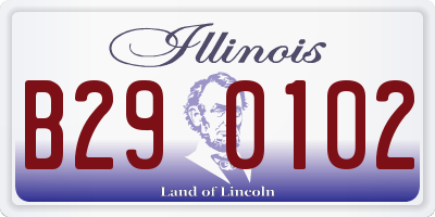 IL license plate B290102