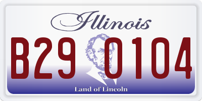 IL license plate B290104