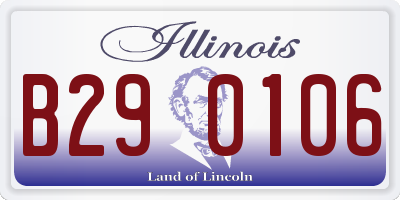 IL license plate B290106