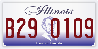 IL license plate B290109