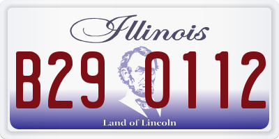 IL license plate B290112