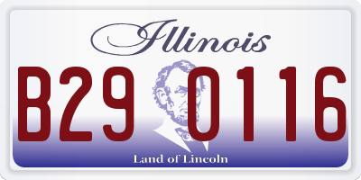 IL license plate B290116