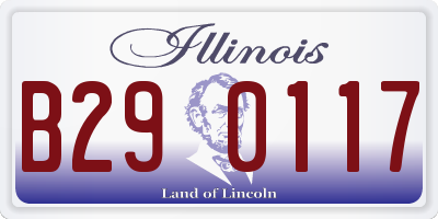 IL license plate B290117