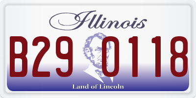 IL license plate B290118