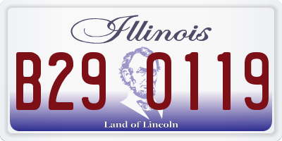 IL license plate B290119