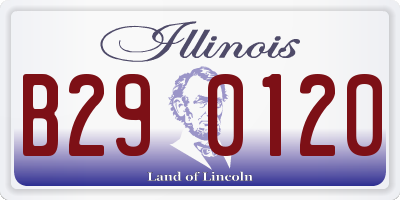 IL license plate B290120