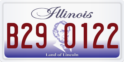 IL license plate B290122