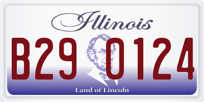 IL license plate B290124