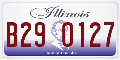 IL license plate B290127