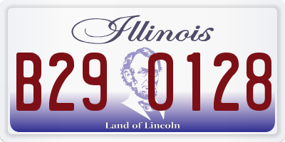 IL license plate B290128