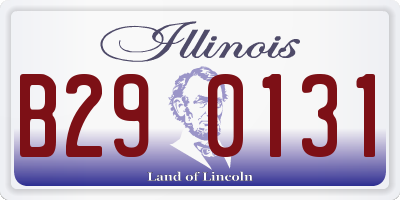 IL license plate B290131