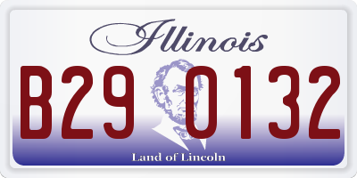 IL license plate B290132