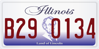 IL license plate B290134