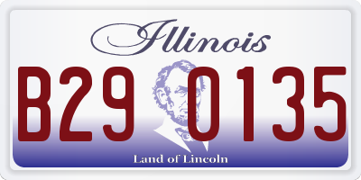 IL license plate B290135