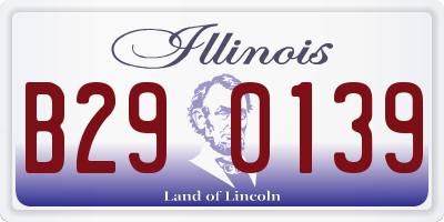 IL license plate B290139