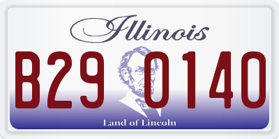 IL license plate B290140