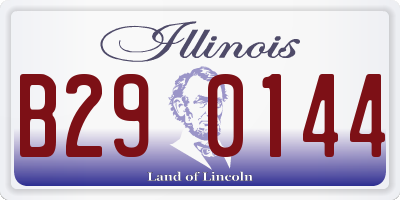 IL license plate B290144