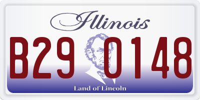 IL license plate B290148