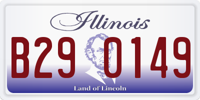 IL license plate B290149