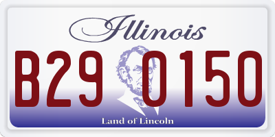 IL license plate B290150