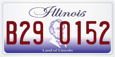 IL license plate B290152