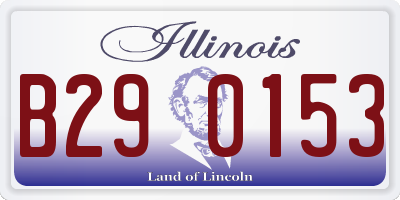IL license plate B290153