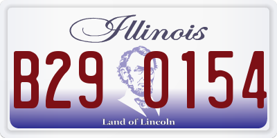 IL license plate B290154